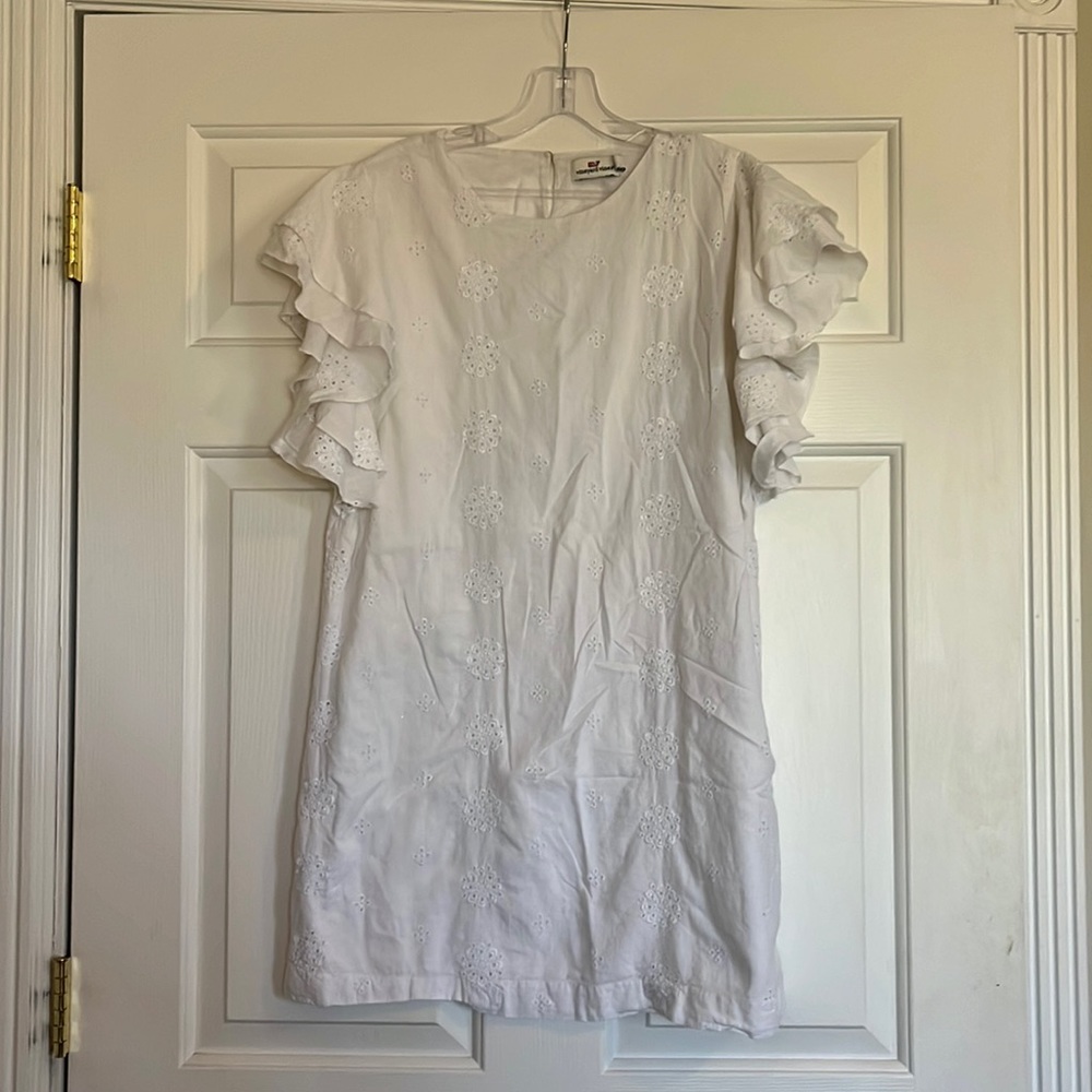 Girls Vineyard Vines White Dress Size 10